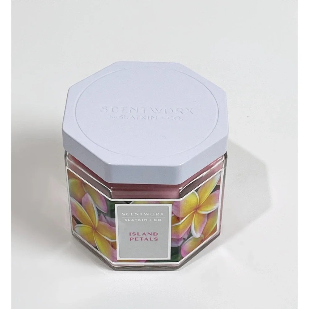 ScentWorx by Slatkin & Co. 3 Wick Jar Candle 14.5 oz - Island Petals
